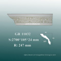 Europeu estilo PU espuma Crown moldagem / decorativas Cornice moldagem Design